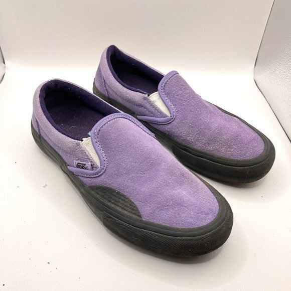 VANS x Lizzie Armanto Lucky Kitty‎ Slip On Shoes Sneakers Womens Size 6 Purple - Picture 1 of 7